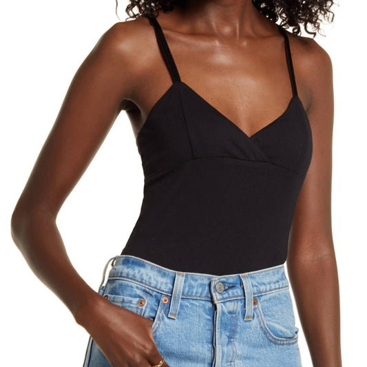 Open Edit V-Neck Cotton Blend Camisole