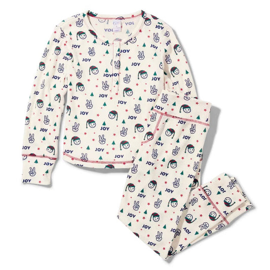 Sugar & Jade Tween Girls Joy Thermal Pajamas