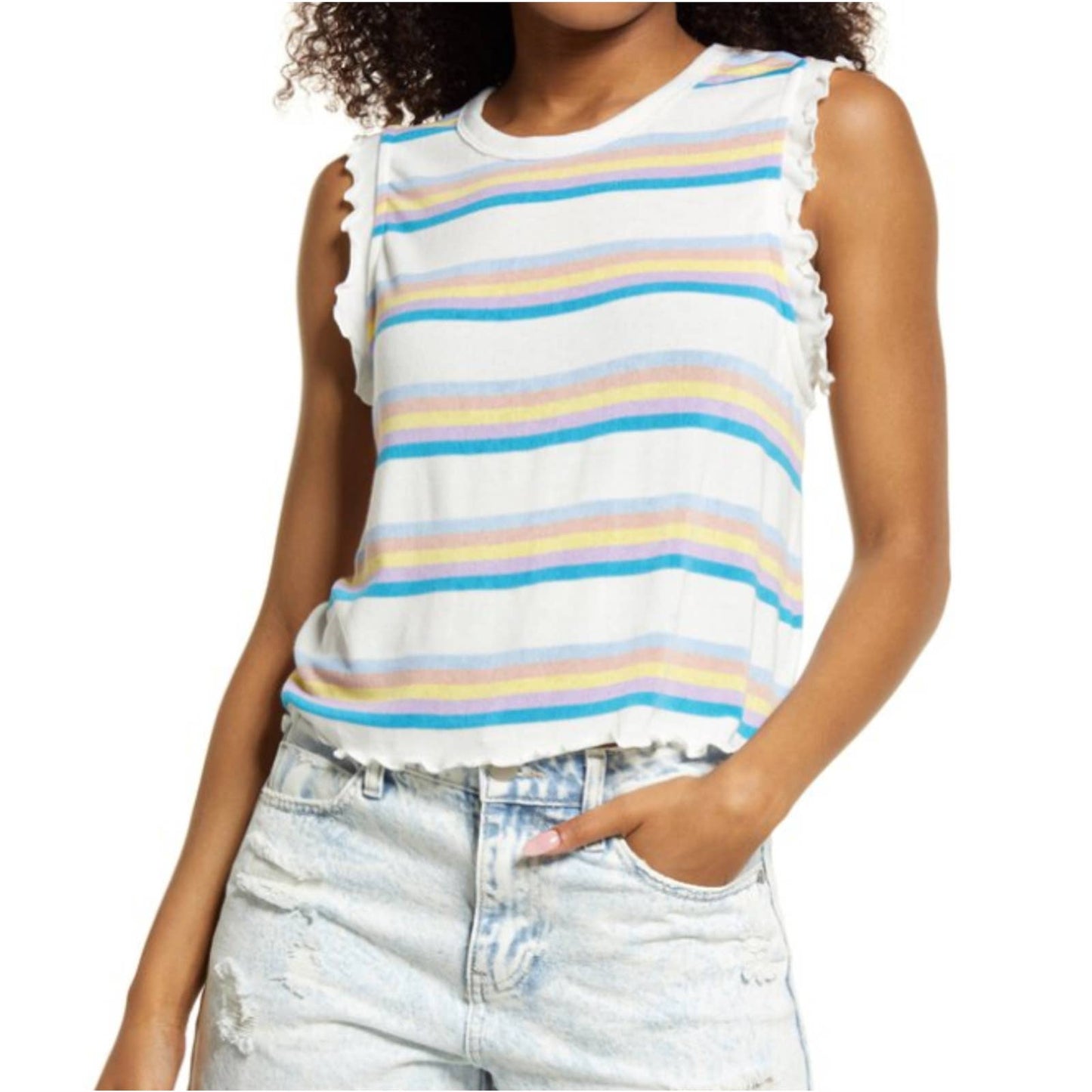 Bp. Ruffle Edge Tank Top