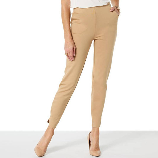 "As Is" WynneLayers Curved-Hem Ankle Pant