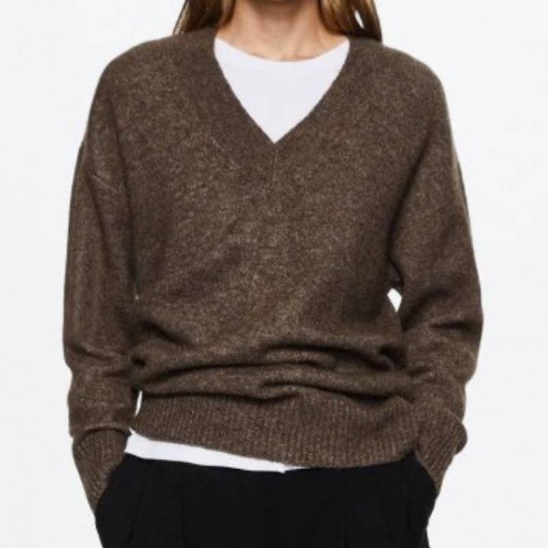 Mango V Neck Sweater