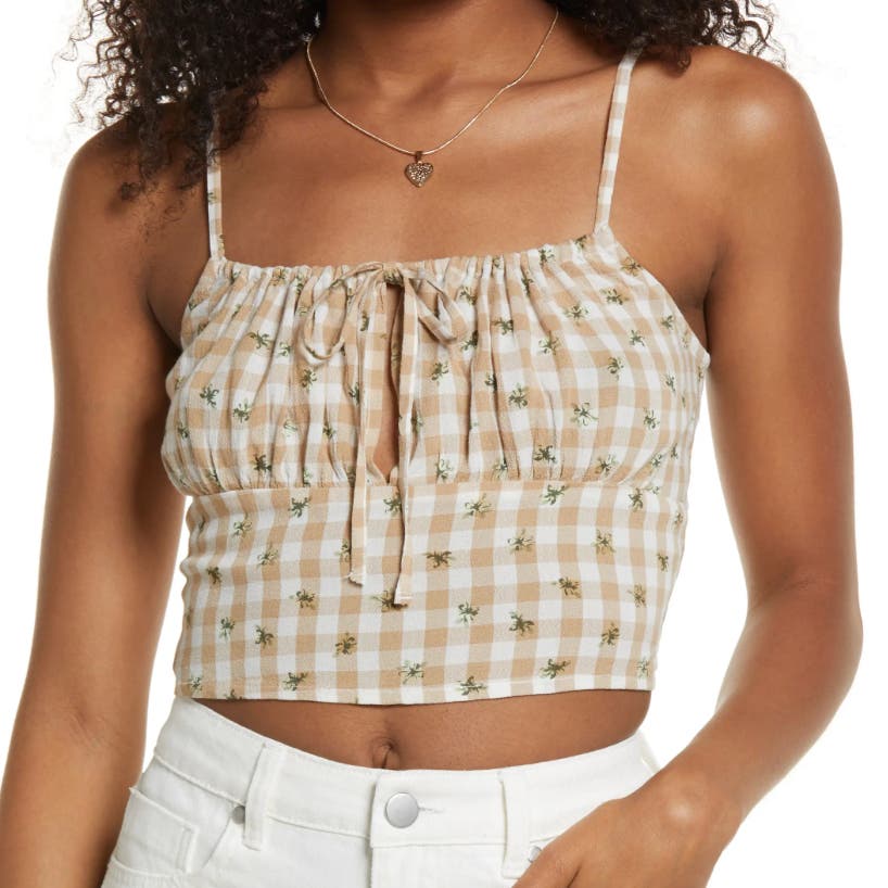 BP. Tie Detail Crop Camisole