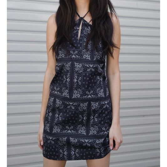 Elodie Paisley Halter Dress